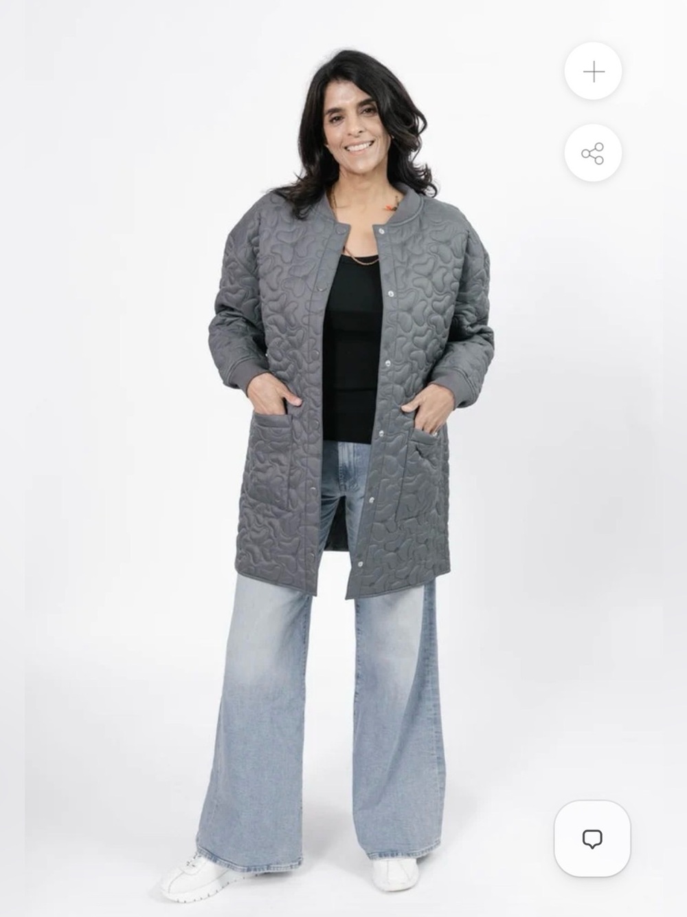 Smash + Tess Carson Quilted Jacket - Gray